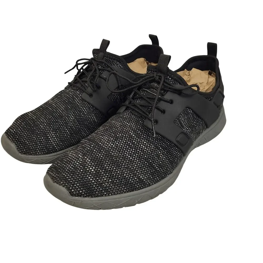 Hey Dude Axel Sox Mens 10 Carbon Black Slip On Sneakers Lightweight Minimalist - Picture 5 of 12